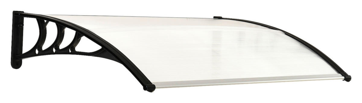 Outsunny Haustürvordach transparent B/H/L: ca. 80x23x120 cm ca. 2,5 kg Haustürvordach MHB70-011V02WT - transparent (120,00/80,00/23,00cm) - Outsunny