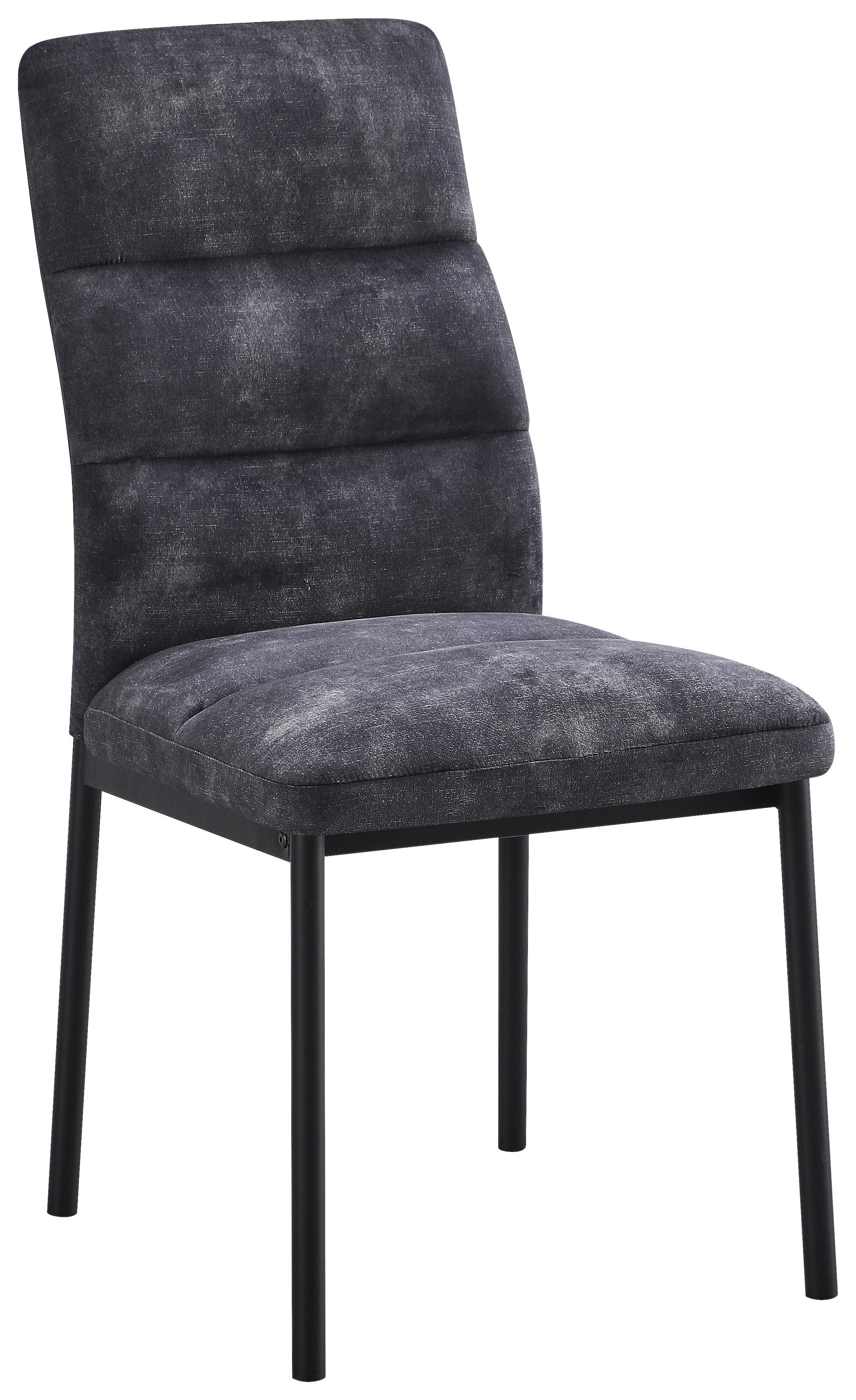 Stuhl Daniel anthrazit Microfaser B/H/T: ca. 45x94x60 cm Daniel - schwarz/anthrazit (45,00/94,00/60,00cm)