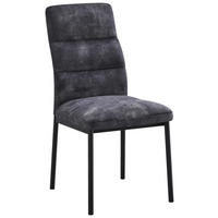 Stuhl Daniel anthrazit Microfaser B/H/T: ca. 45x94x60 cm Daniel - schwarz/anthrazit (45,00/94,00/60,00cm)