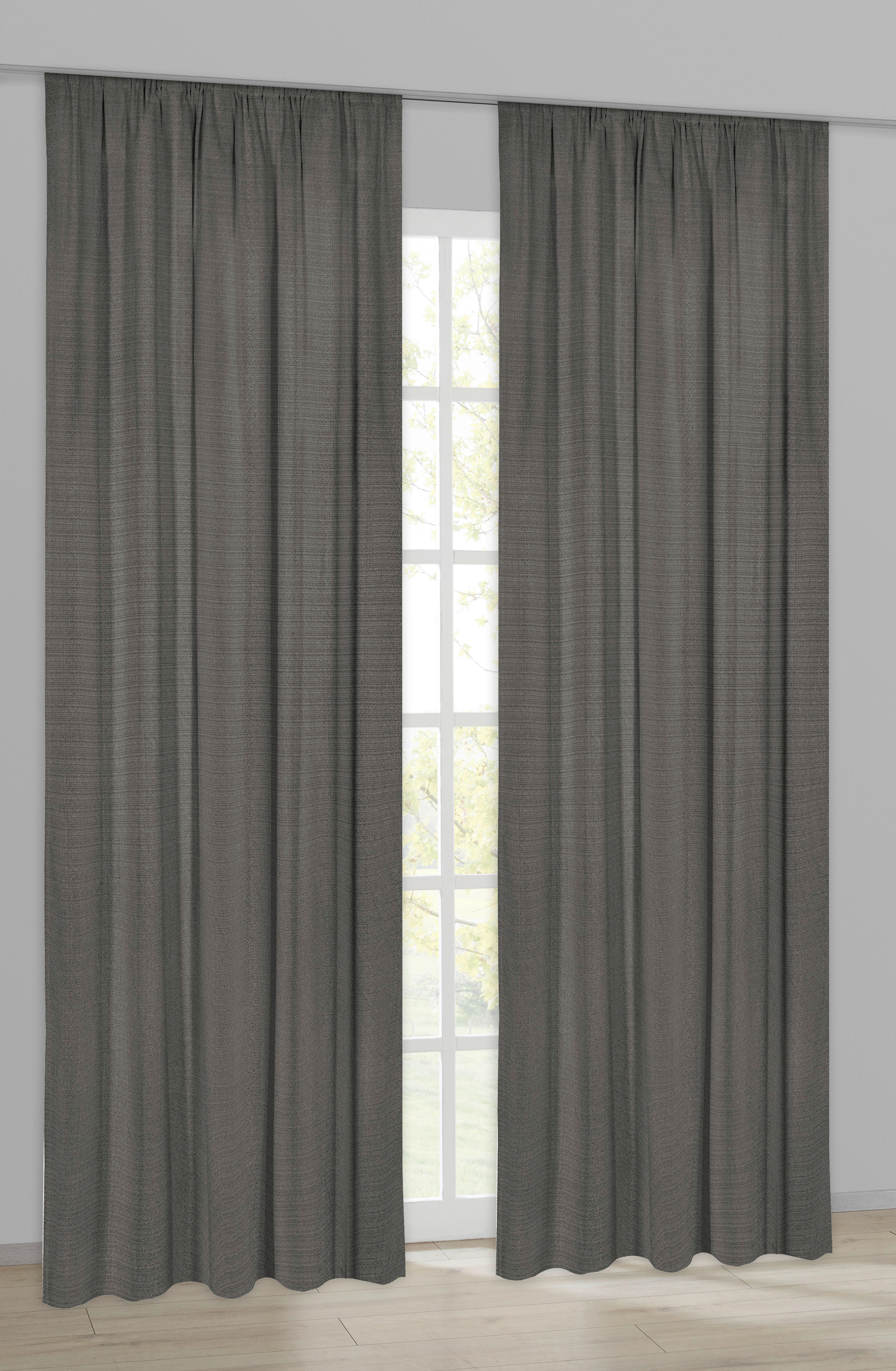 Dekovorhang Leo grau B/L: ca. 135x245 cm Leo - grau (135,00/245,00cm)