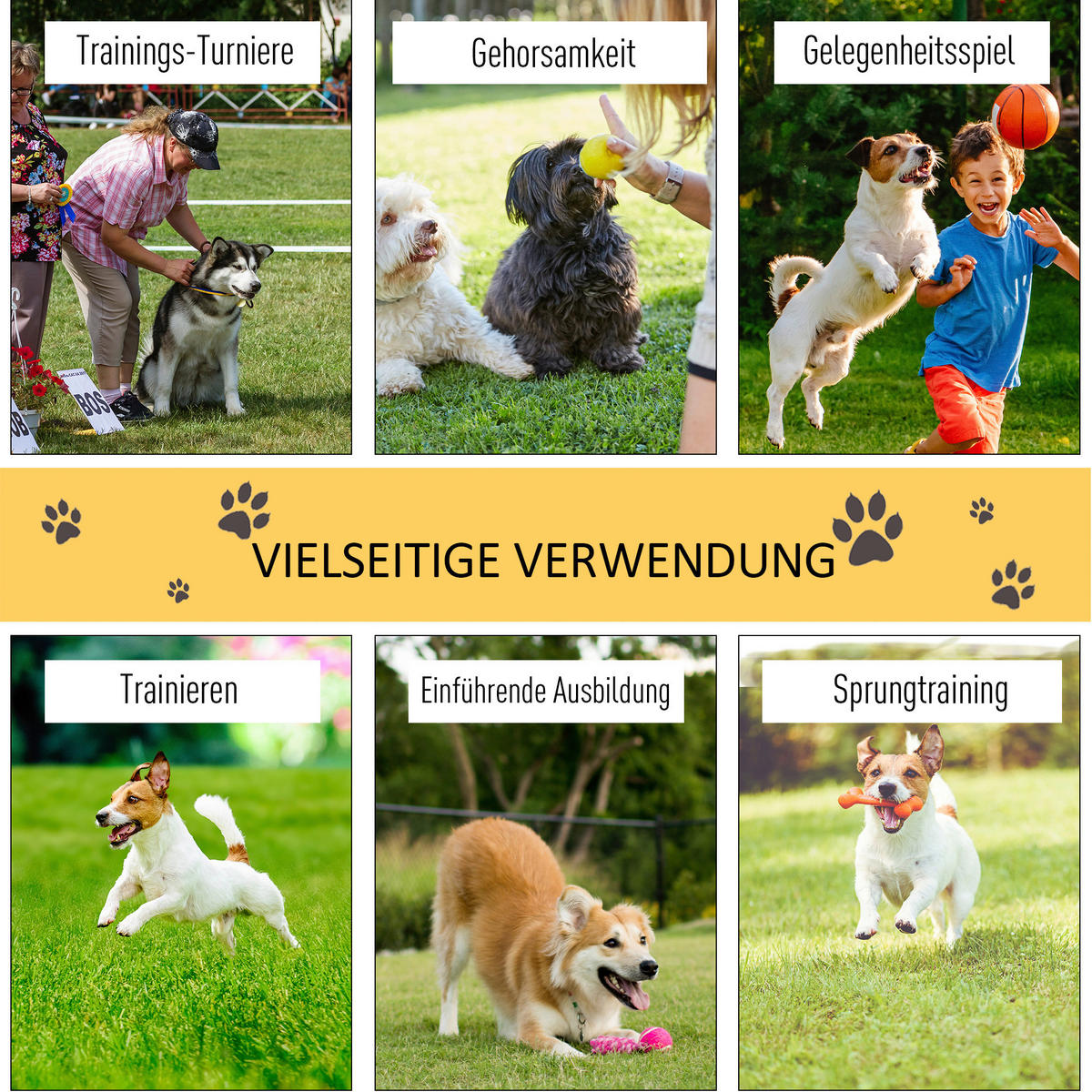 PawHut Agility gelb Kunststoff B/H/L: ca. 128x100x105 cm Agility - gelb (105,00/128,00/100,00cm) - PawHut