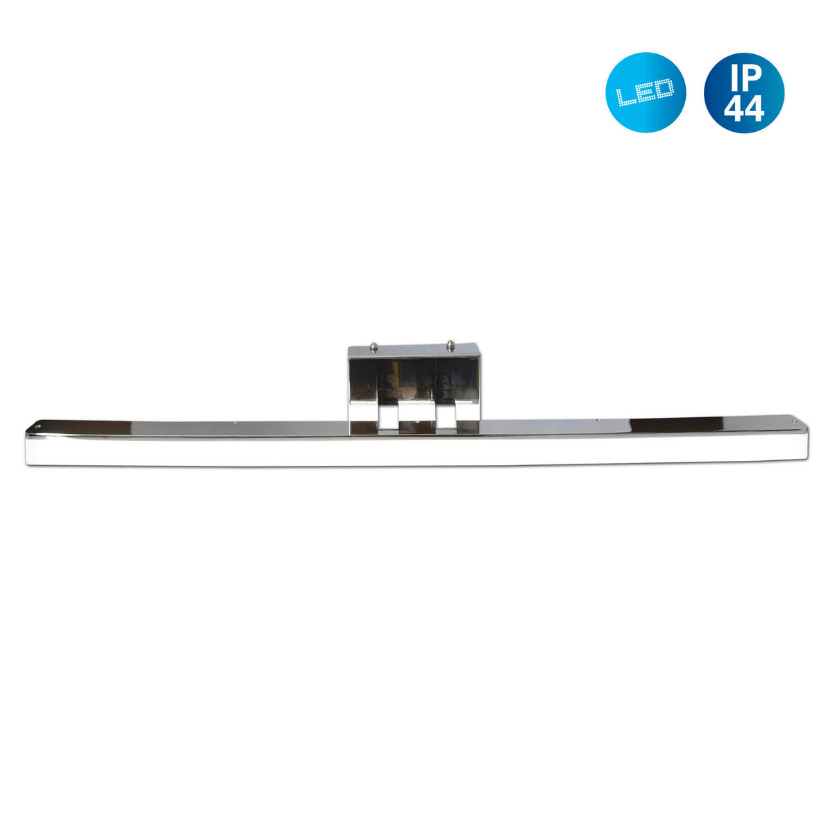 Näve Leuchten LED-Leuchten 1248450 Chrom Metall Kunststoff B/H/T: ca. 5x10x75 cm 1 Brennstellen Vareta - Chrom (5,00/10,00/75,00cm) - Näve Leuchten