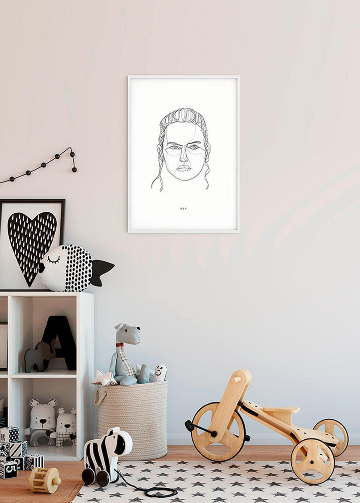 Komar Poster Star Wars Classic Force Faces Rey Star Wars B/L: ca. 50x70 cm Star Wars Classic Force Faces Rey - (50,00/70,00cm) - Komar