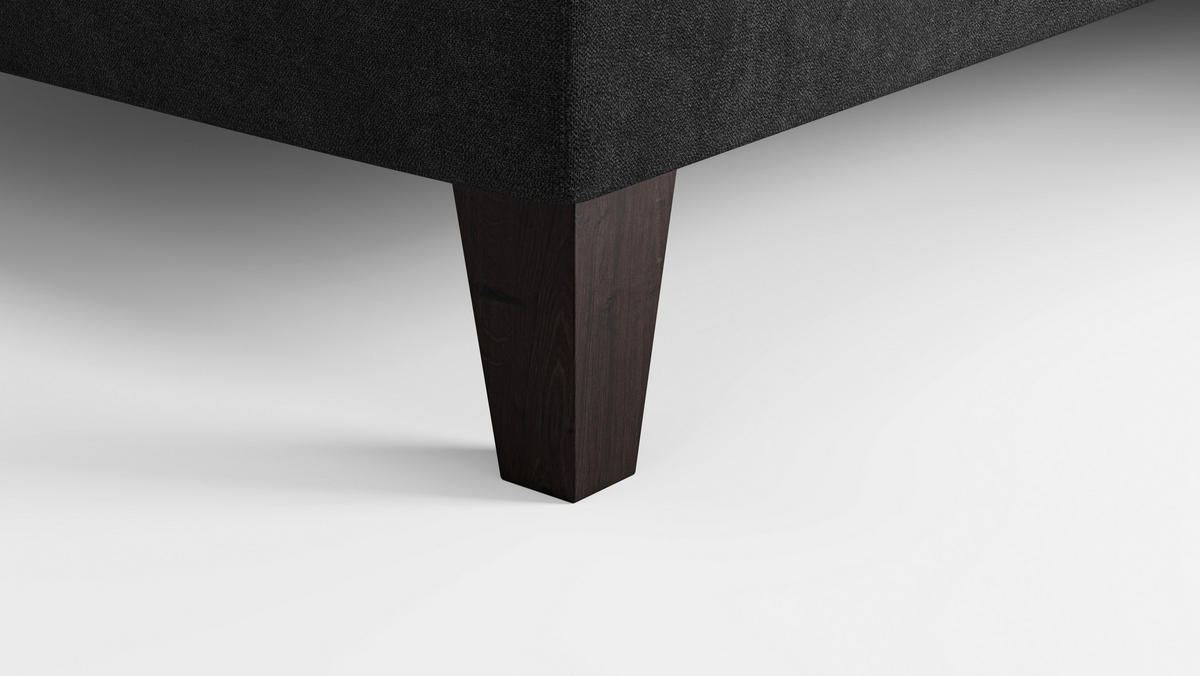 Hocker Ginger grau schwarz B/H/T: ca. 108x45x76 cm Ginger - schwarz/grau (108,00/45,00/76,00cm)