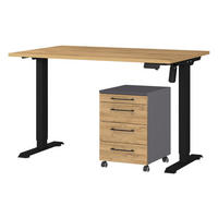 Büro-Sets 9748-582 Eiche Grand-Son Nachbildung schwarz Graphit B/H/T: ca. 177x119x80 cm 9748-582 - Eiche/Graphit (177,00/119,00/80,00cm) - Germania