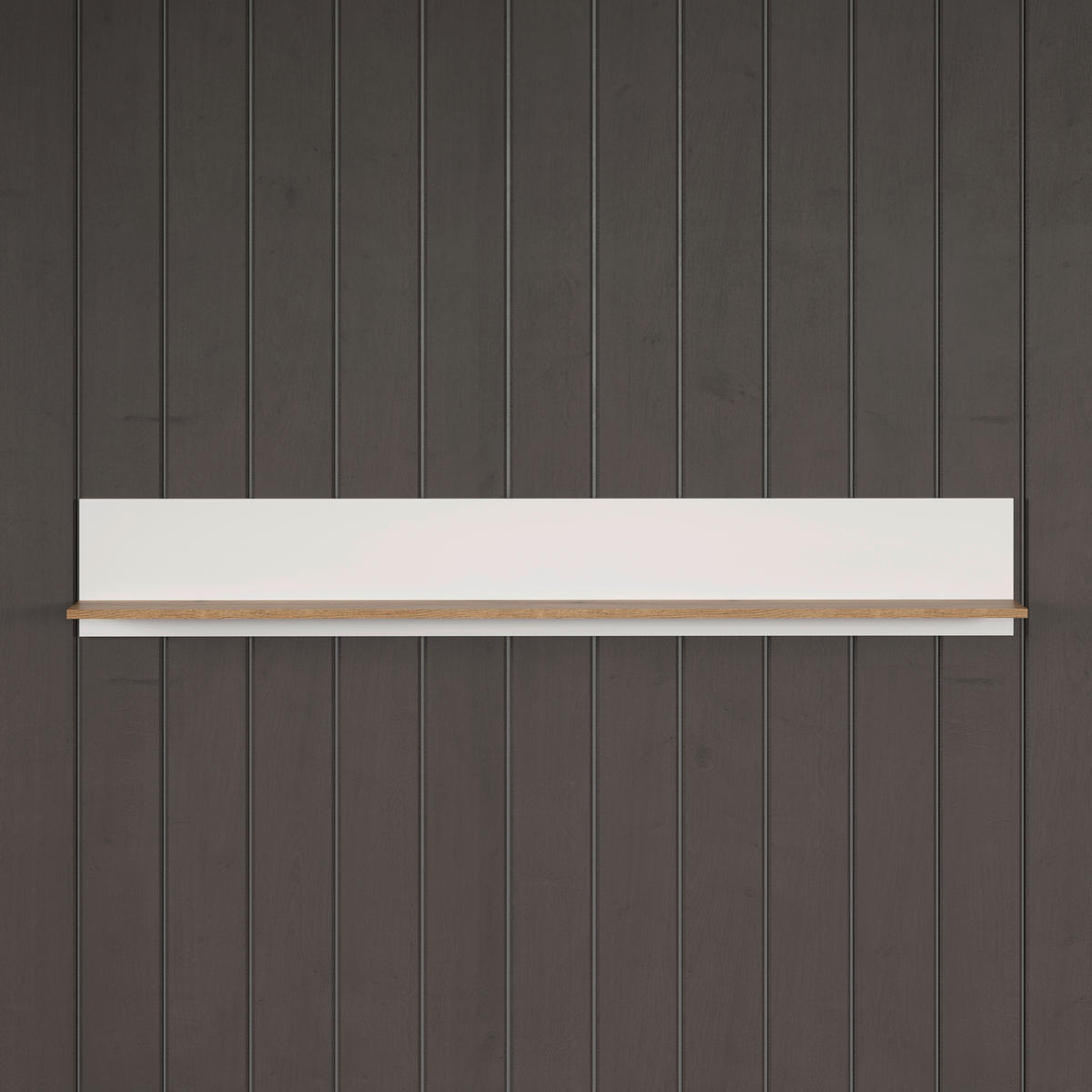 Wandboard Vitoria weiß Eiche Evoke Coast Nachbildung B/H/T: ca. 170x25x18 cm Vitoria - Eiche/weiß (170,00/25,00/18,00cm)