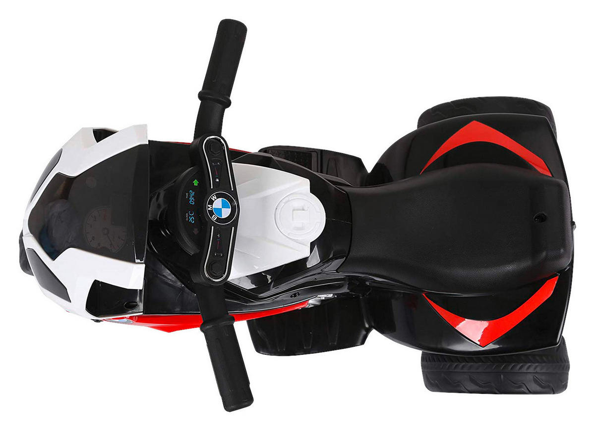 HOMCOM Kindermotorrad BMW S1000RR weiß B/H/L: ca. 37x44x66 cm BMW S1000RR - weiß/rot (66,00/37,00/44,00cm) - HOMCOM