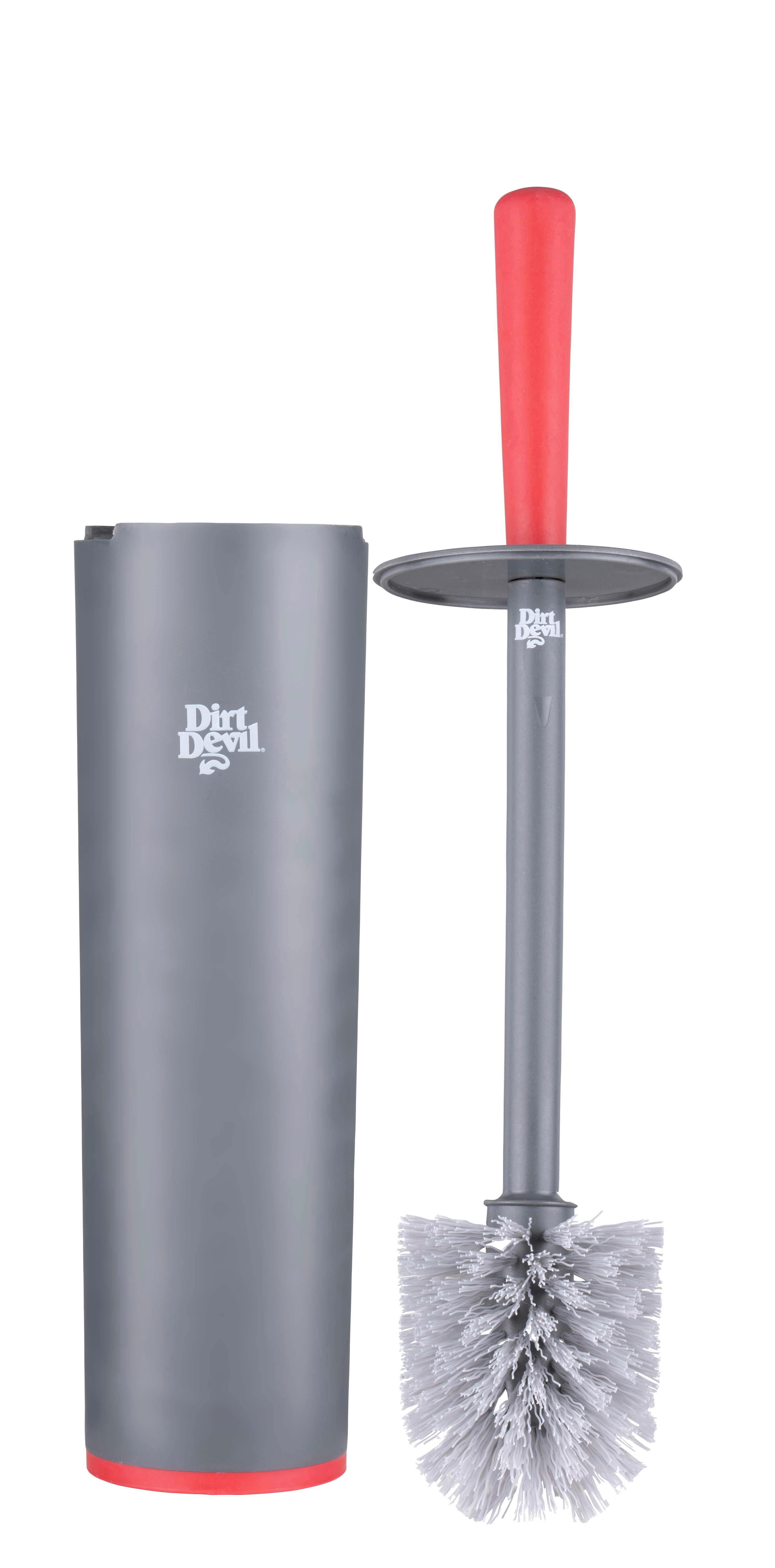 Toilettenbürste grau rot Kunststoff Toilettenbürste_mit_Halterung - rot/grau - Dirt Devil