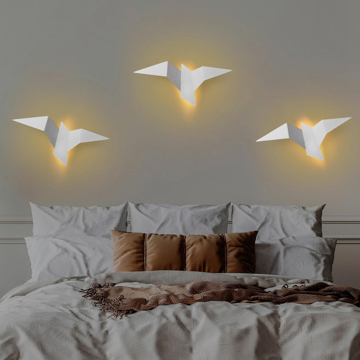 Opviq Wandleuchte 119FRS1149 weiß Metall B/H/L: ca. 24x14x56 cm 1 Brennstellen Pacal - weiß (56,00/24,00/14,00cm) - Opviq