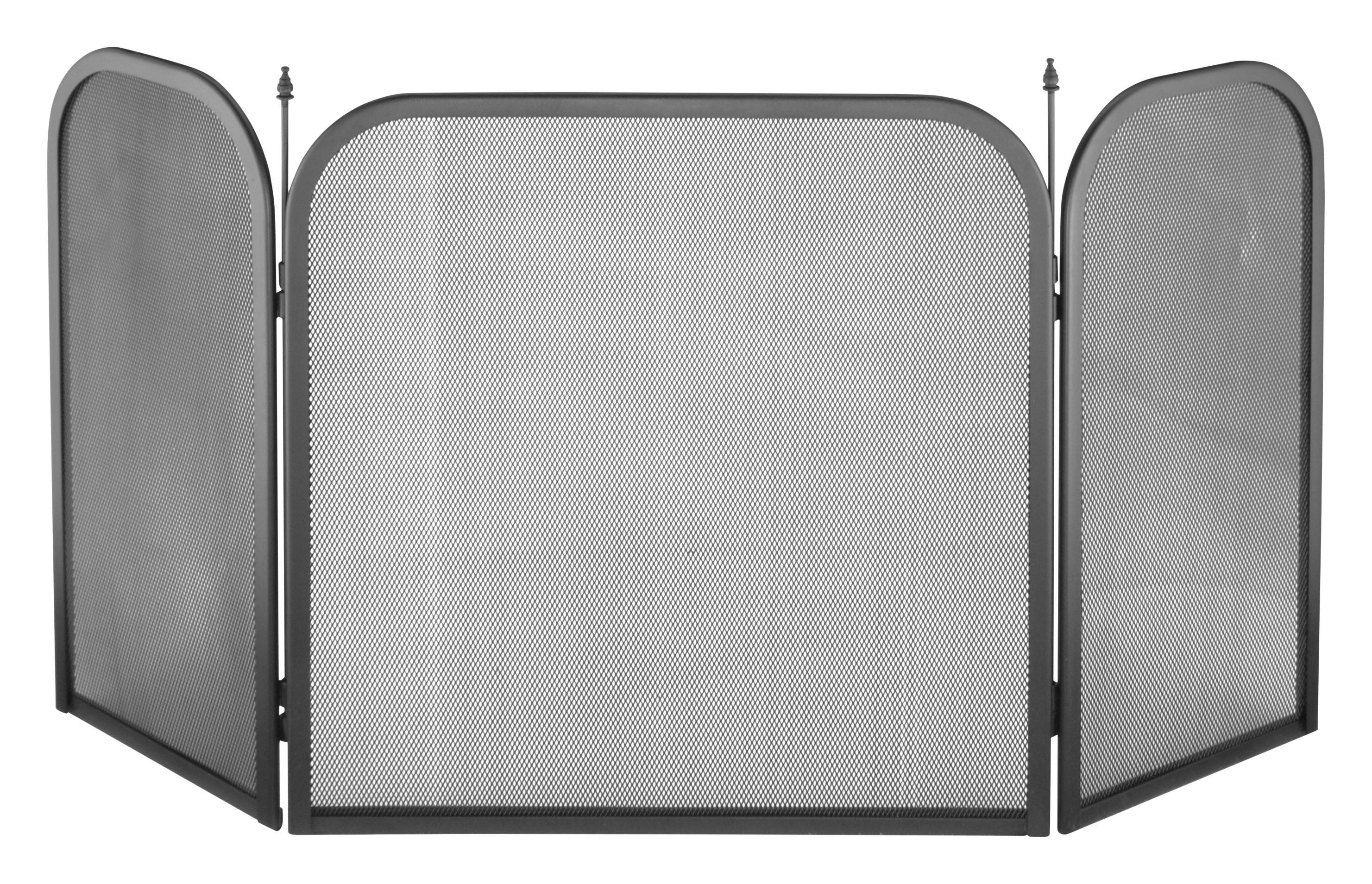 Kamin Funkenschutz grau Metall Kamin-Funkenschutz - grau