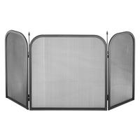 Kamin Funkenschutz grau Metall Kamin-Funkenschutz - grau