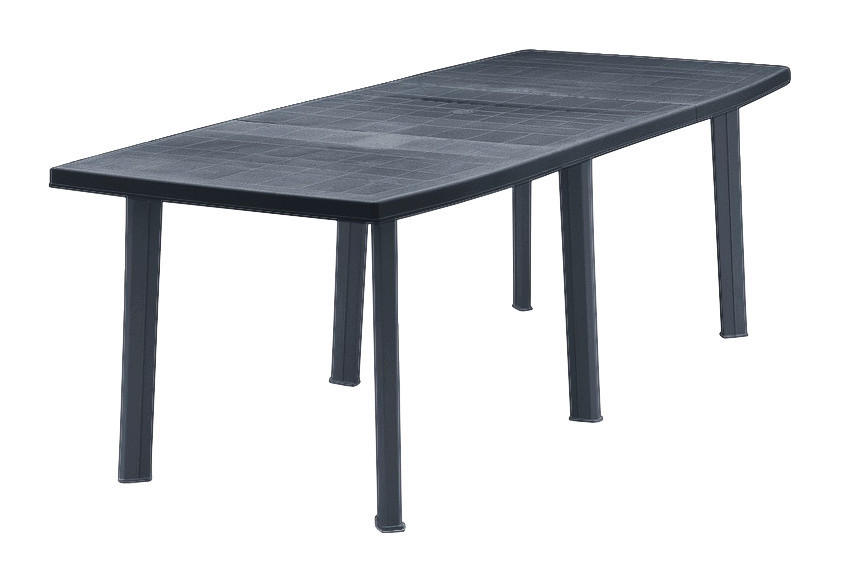 ProGarden Tisch Trio anthrazit Kunststoff B/H/L: ca. 90x72x216 cm Trio - anthrazit (216,00/90,00/72,00cm) - ProGarden