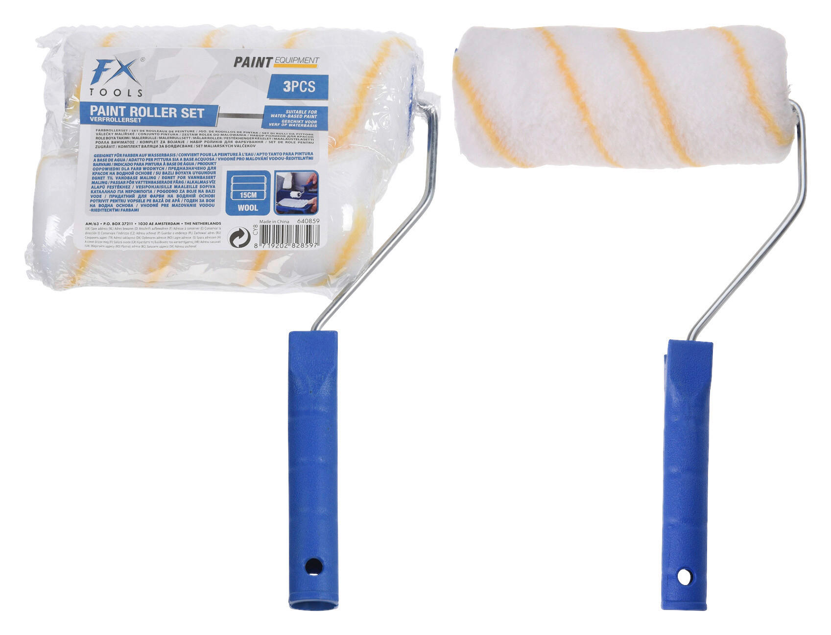 Malerrollen blau Malerrollen_3tlg. - blau
