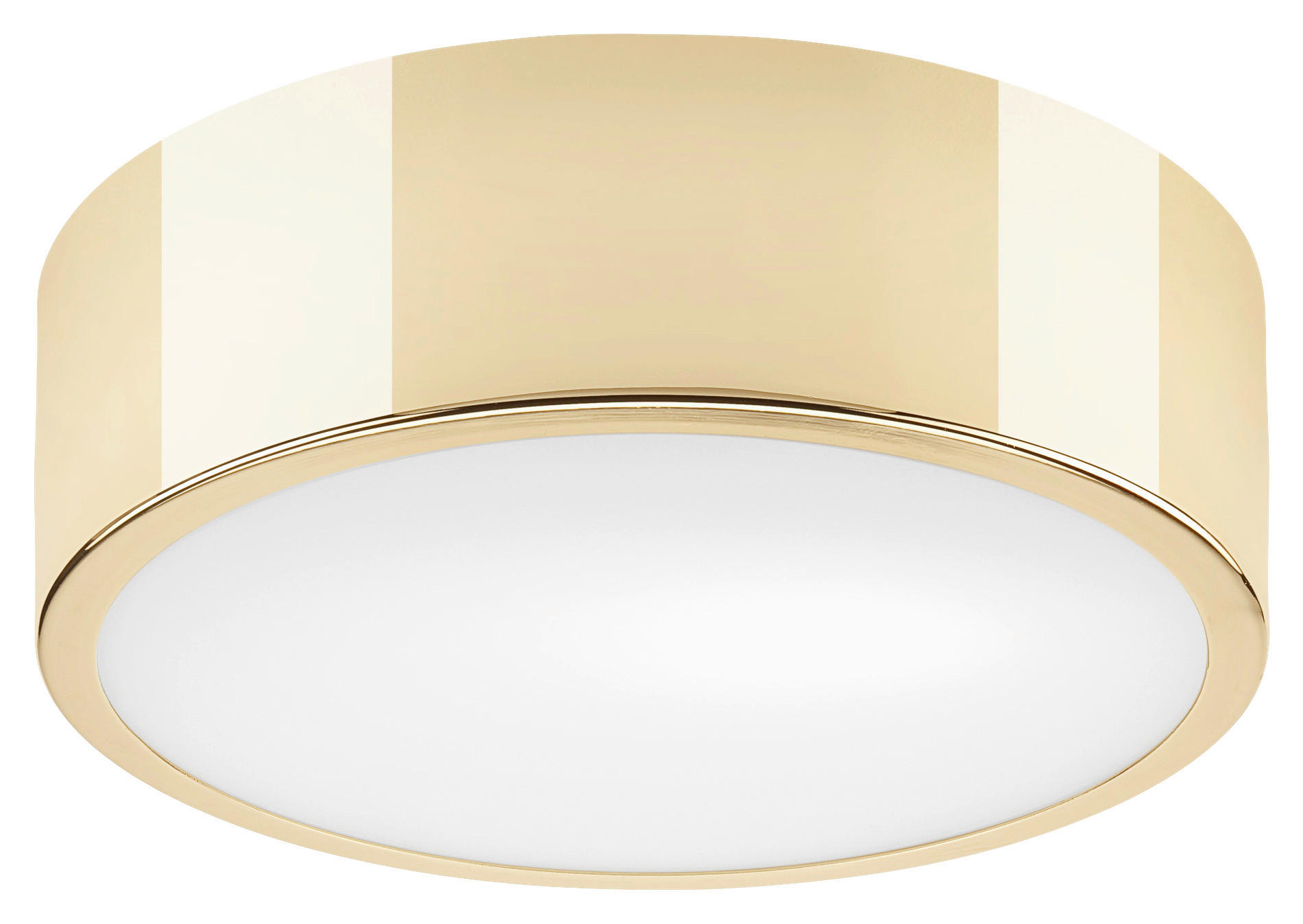 Lamkur Deckenleuchte DANTE 43883 gold Glas Stahl H/L: ca. 8x26 cm E27 1 Brennstellen Dante - gold (26,00cm) - Lamkur