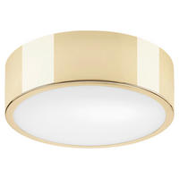 Lamkur Deckenleuchte DANTE 43883 gold Glas Stahl H/L: ca. 8x26 cm E27 1 Brennstellen Dante - gold (26,00cm) - Lamkur