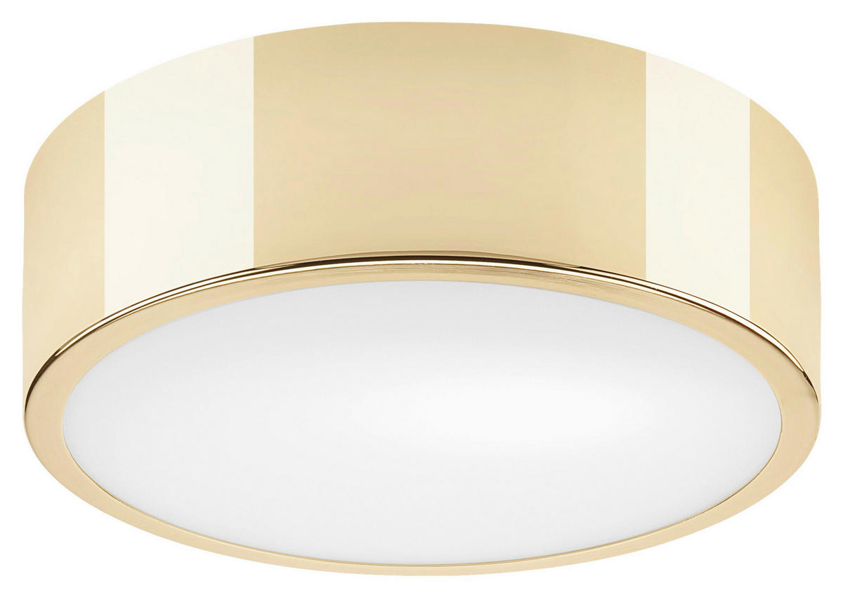 Lamkur Deckenleuchte DANTE 43883 gold Glas Stahl H/L: ca. 8x26 cm E27 1 Brennstellen Dante - gold (26,00cm) - Lamkur