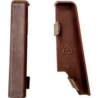 Verlängerung braun L/B/H: ca. 1x1x5,8 cm Verbinder Nussbaum 58mm (2 Stück) - braun (1,00/1,00/5,80cm)