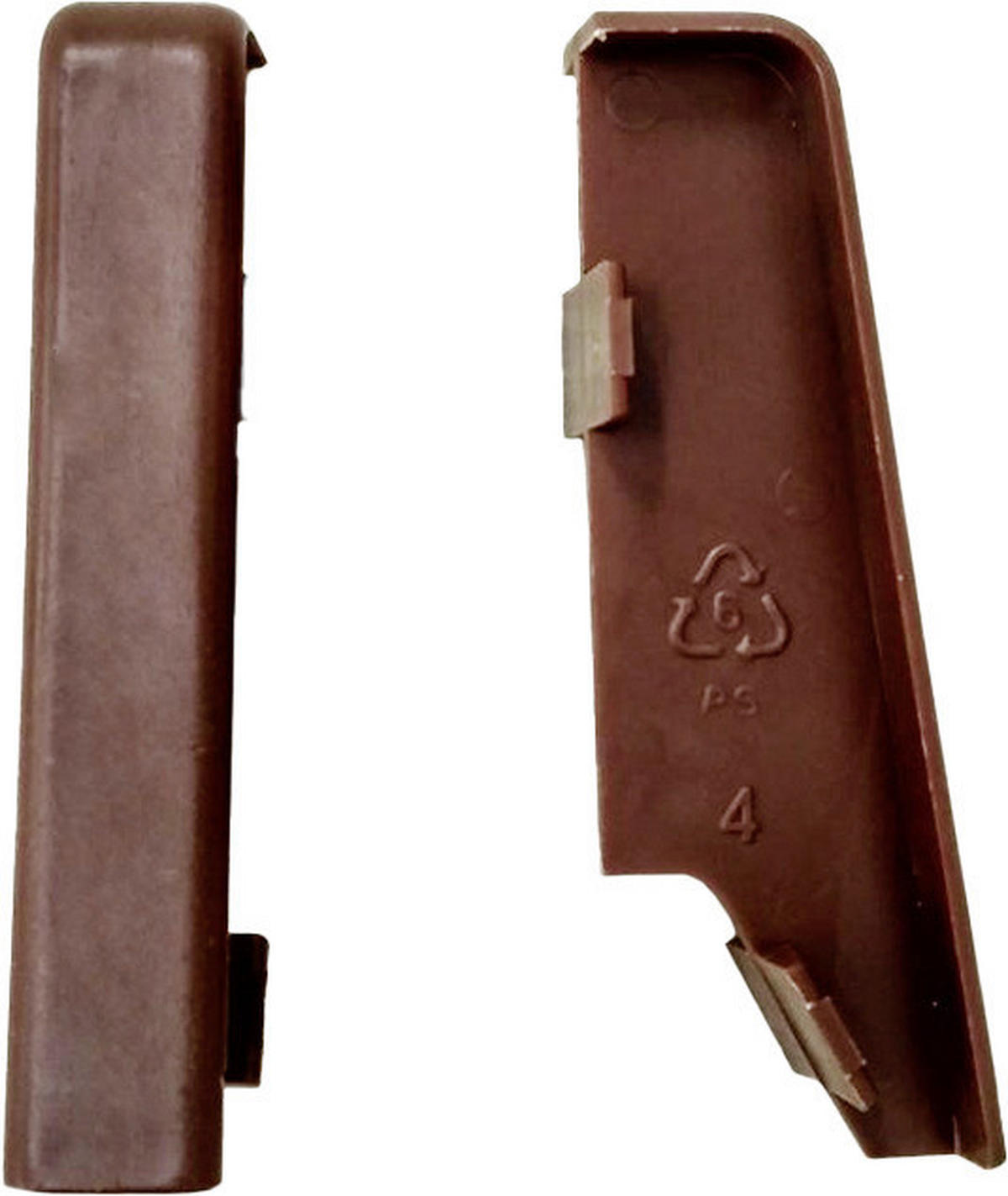 Verlängerung braun L/B/H: ca. 1x1x5,8 cm Verbinder Nussbaum 58mm (2 Stück) - braun (1,00/1,00/5,80cm)