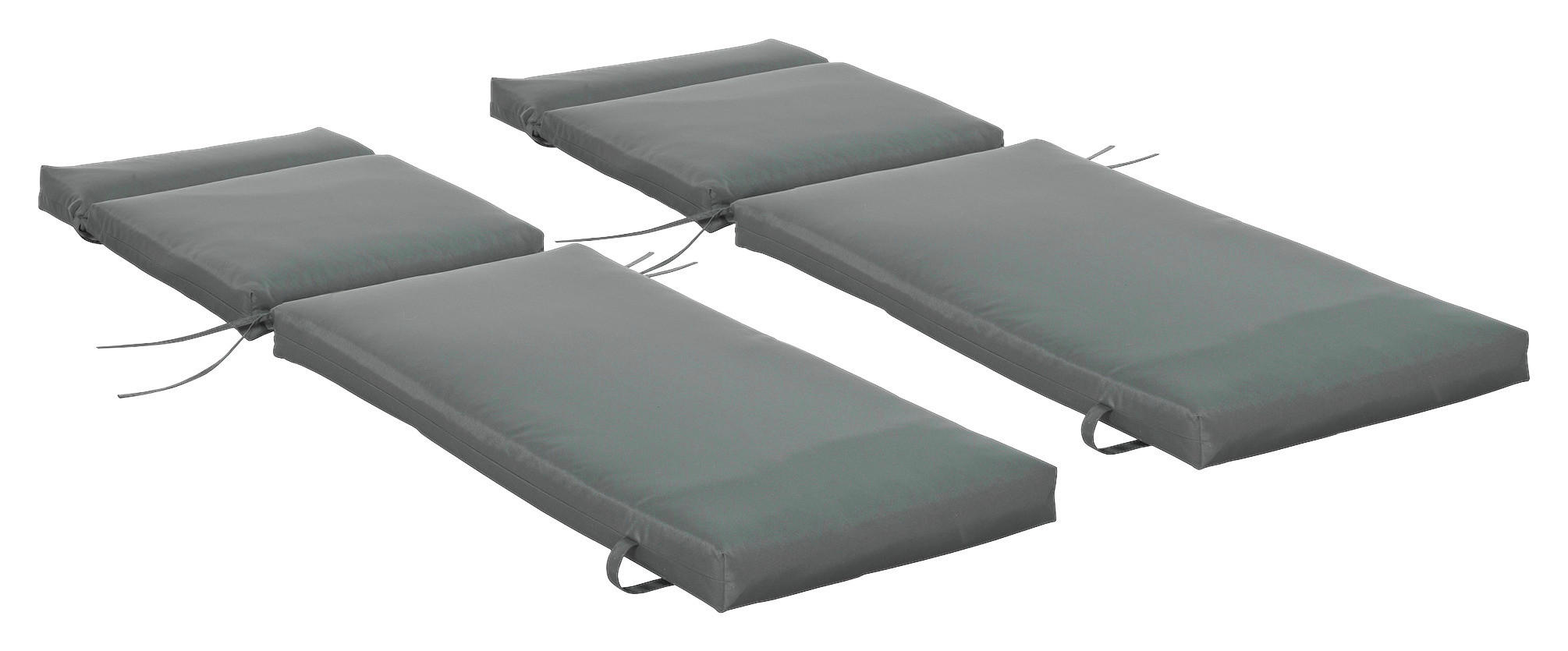 Outsunny Liegenauflage 2er Set dunkelgrau Schaumstoff B/H/L: ca. 55x8x196 cm Liegenauflage 2er Set - dunkelgrau (196,00/55,00/8,00cm) - Outsunny