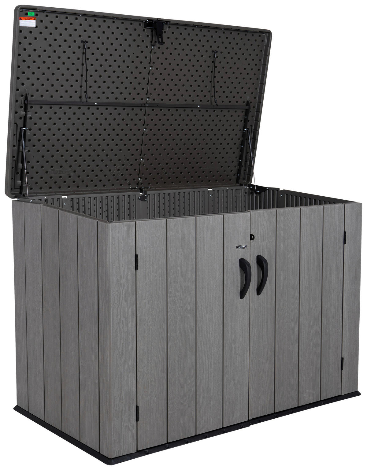 Lifetime Mülltonnenbox Greg hellgrau B/H/L: ca. 191x131x109 cm Greg - hellgrau/hellbraun (109,00/191,00/131,00cm) - Lifetime