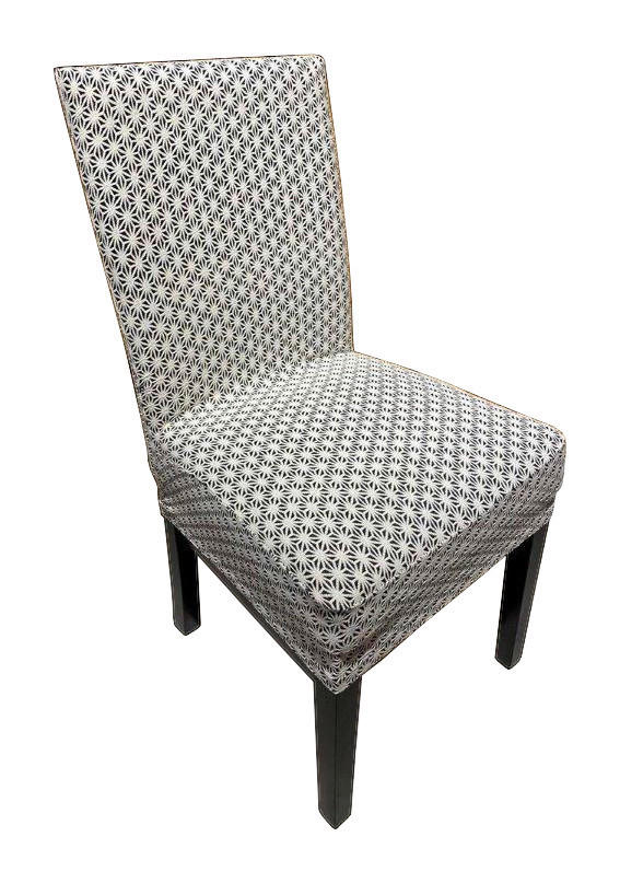 Stuhlhusse Stuhlhusse_Jacquard_Sonne 40x45x65 - weiß/schwarz (45,00/40,00/65,00cm)