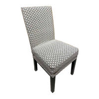 Stuhlhusse Stuhlhusse_Jacquard_Sonne 40x45x65 - weiß/schwarz (45,00/40,00/65,00cm)
