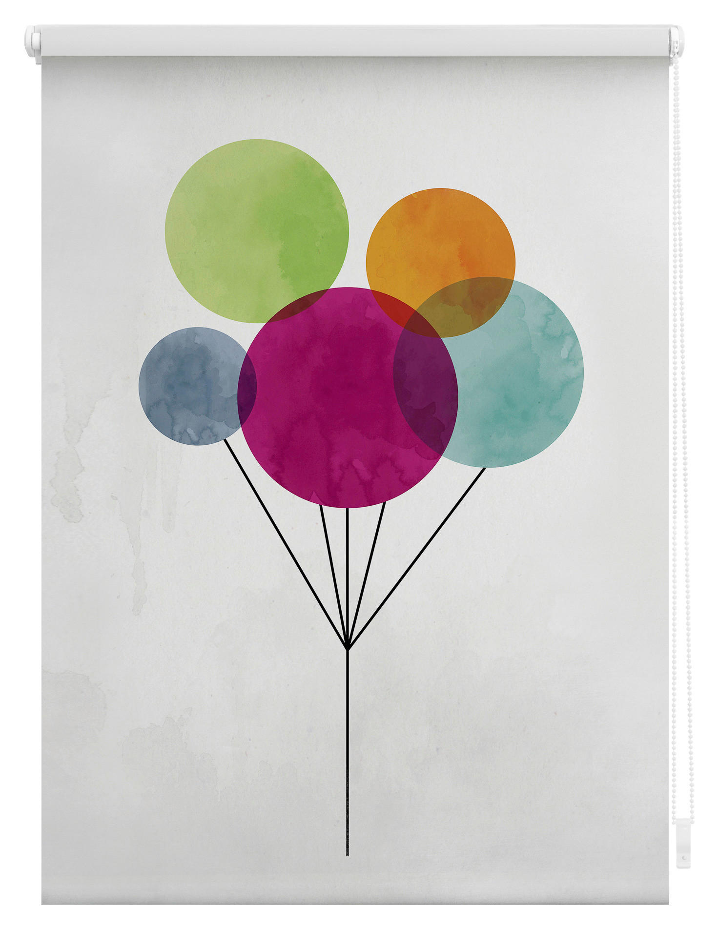 Thumbnail - LICHTBLICK Verdunkelungsrollo Ballon bunt B/L: ca. 120x150 cm