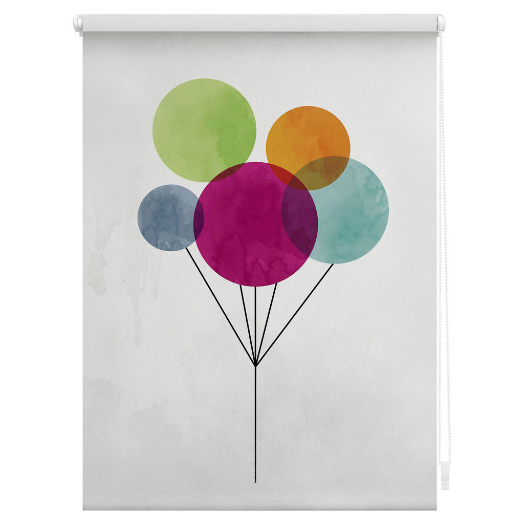 Thumbnail - Verdunkelungsrollo Ballon bunt B/L: ca. 80x150 cm