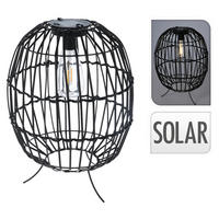 Solarlampe schwarz Metall B/H: ca. 25x35 cm Solarlampe - schwarz (25,00/35,00cm)