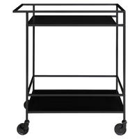 Servierwagen Vita schwarz Melamin B/H/L: ca. 68x79x40 cm Vita - schwarz (40,00/68,00/79,00cm)