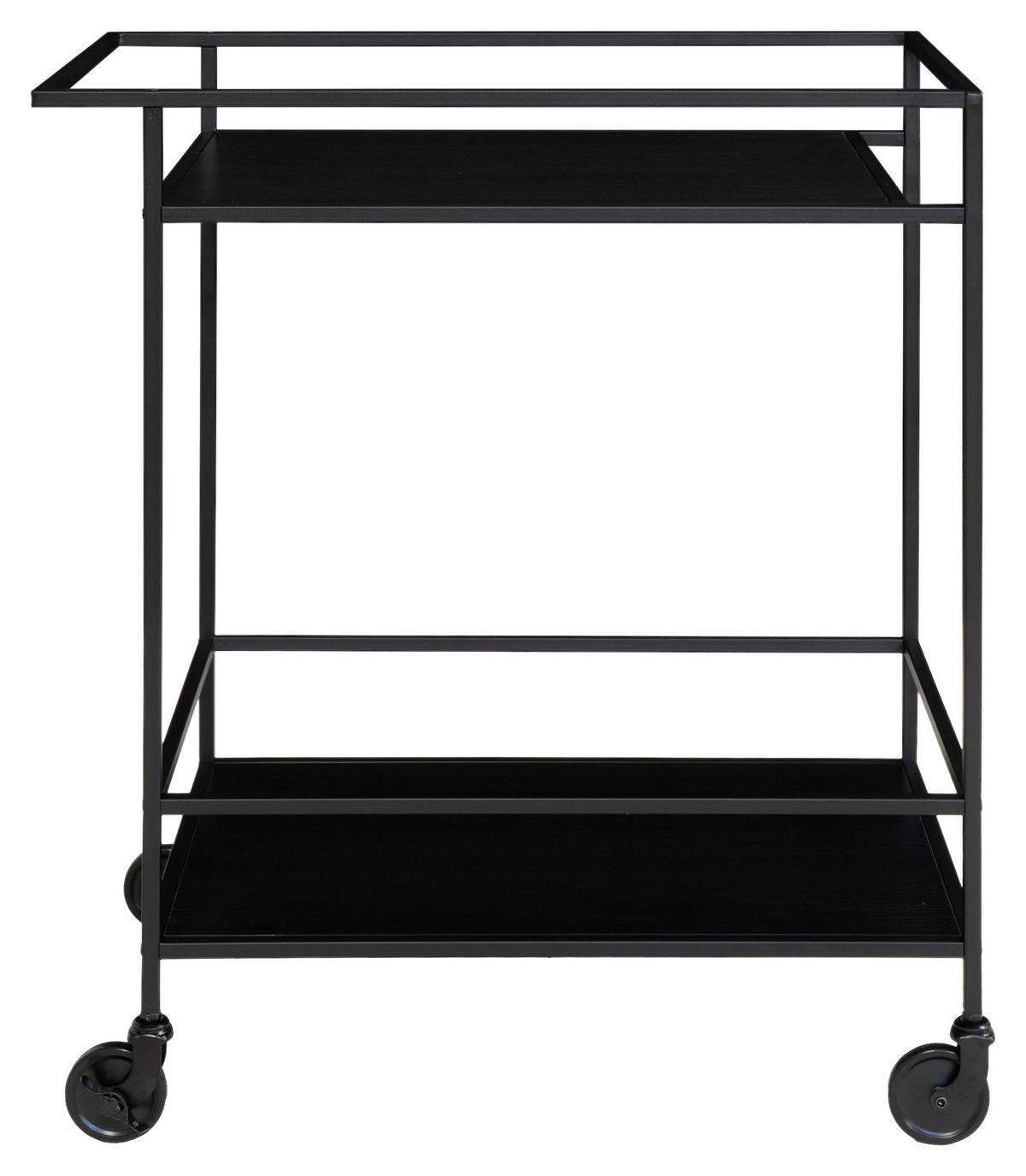 Servierwagen Vita schwarz Melamin B/H/L: ca. 68x79x40 cm Vita - schwarz (40,00/68,00/79,00cm)