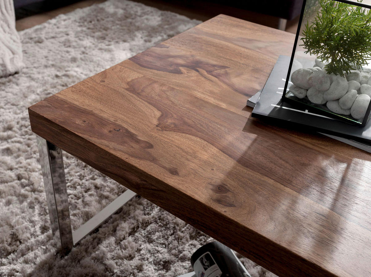 Couchtisch braun B/H/T: ca. 120x40x60 cm Couchtisch - braun (120,00/40,00/60,00cm) - Wohnling