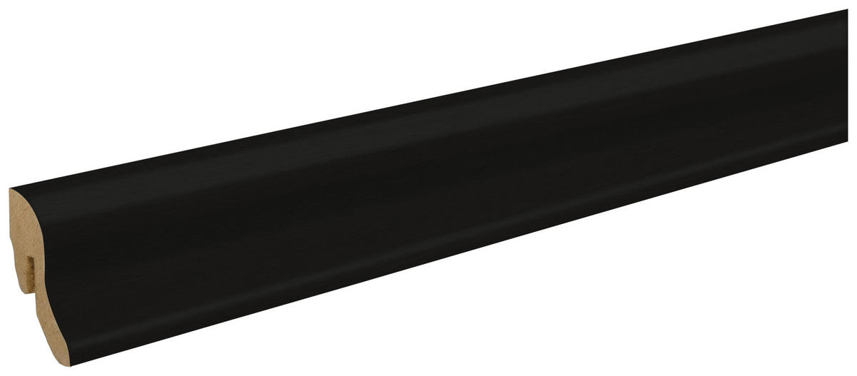 Sockelleiste L/B/H: ca. 250x2,2x4 cm pro Stück Sockelleiste_geschwungen 40mm schw. - (250,00/2,20/4,00cm)