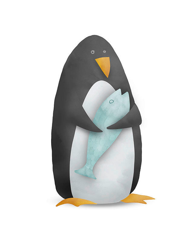 Komar Wandbild Cute Animal Penguin günstig online kaufen