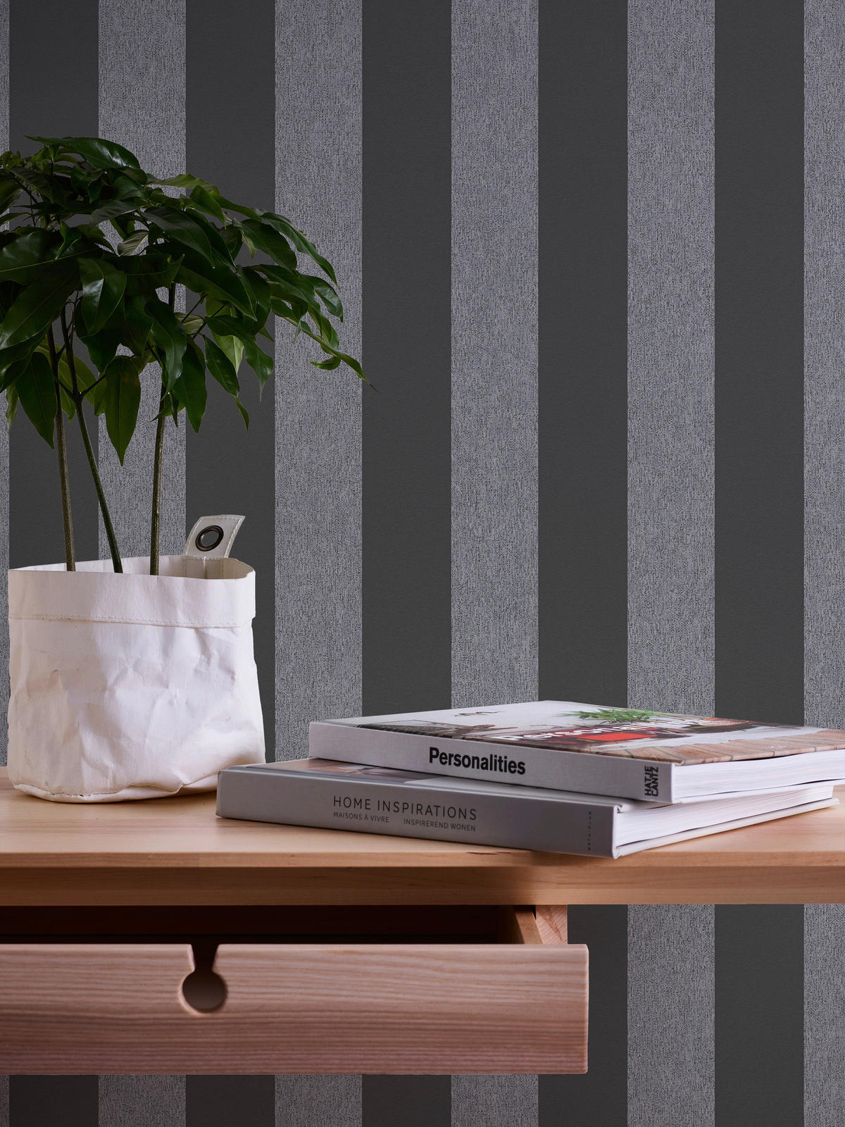 A.S.Creation Vliestapete Attractive 2 Streifen schwarz grau B/L: ca. 53x1005 cm Attractive 2 - schwarz/grau (53,00/1005,00cm) - A.S.Creation