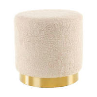 Kayoom Hocker GIPSY 425 elfenbein B/H/T: ca. 35x35x35 cm GIPSY 425 - gold/elfenbein (35,00/35,00/35,00cm) - Kayoom