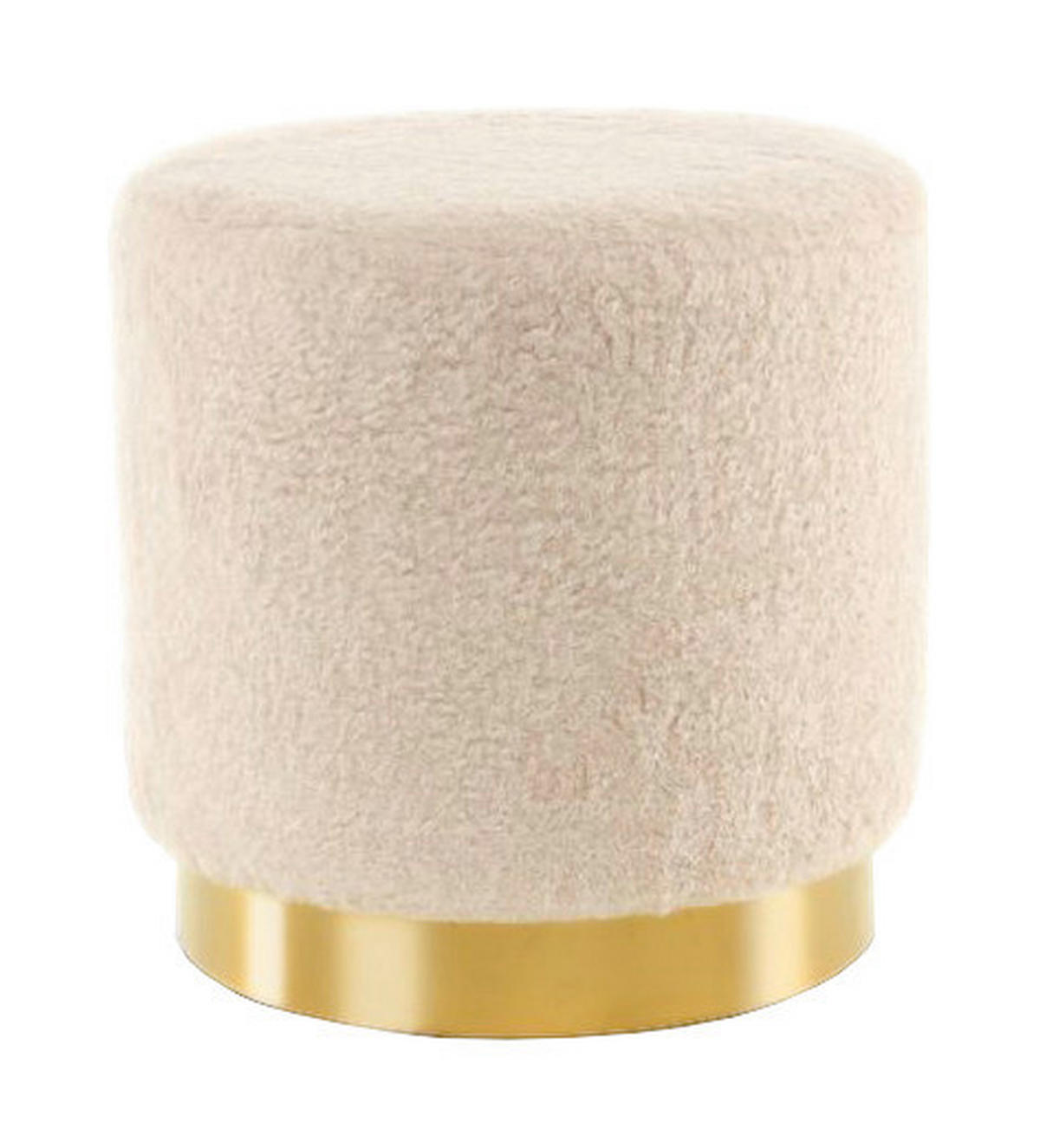 Kayoom Hocker GIPSY 425 elfenbein B/H/T: ca. 35x35x35 cm GIPSY 425 - gold/elfenbein (35,00/35,00/35,00cm) - Kayoom
