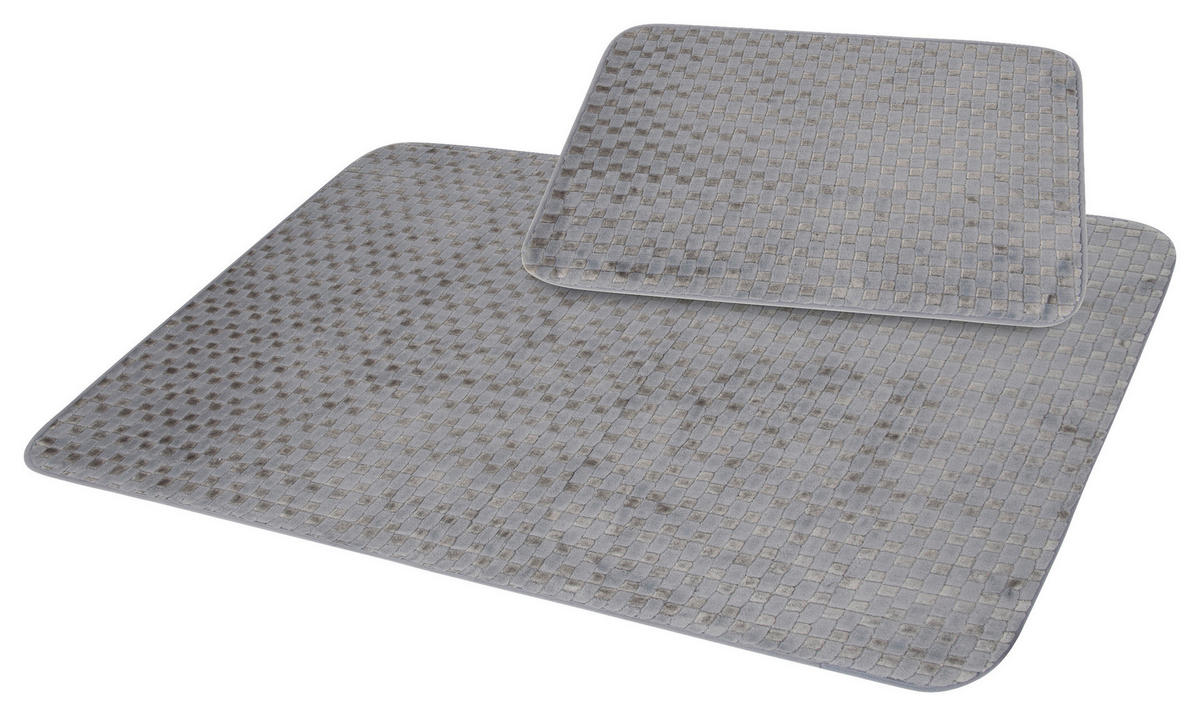Badgarnitur Badgarnitur_Dante_2tlg. Silb/anthr. - silber (60,00/90,00cm)