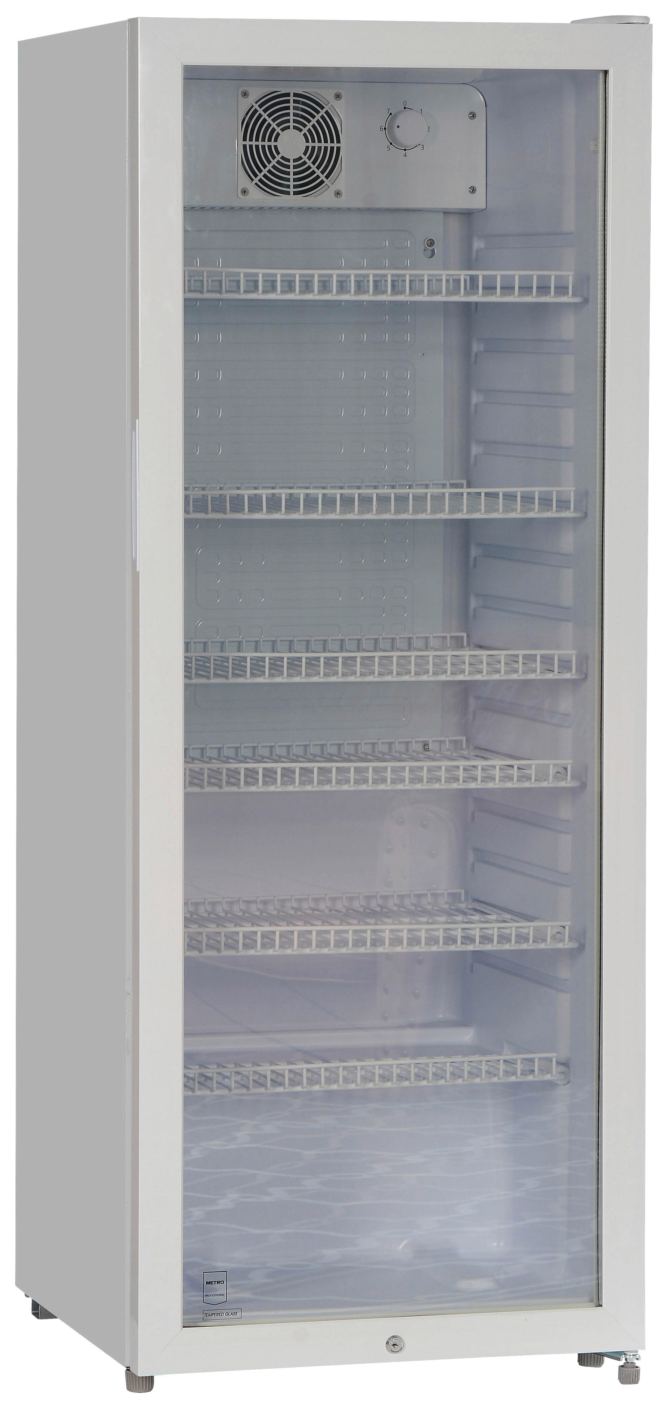 POCOline Glastürkühlschrank GTK 140-237 weiß B/H/T: ca. 54x140x55 cm