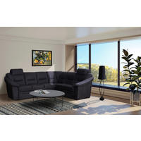 Rundecke Talos dunkelgrau B/T: ca. 282x225 cm Talos - nussbaum/dunkelgrau (282,00/225,00cm)
