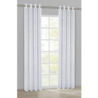 POCOline Ösenvorhang Stars 2 weiß B/L: ca. 140x245 cm Stars 2 - weiß/silber (140,00/245,00cm) - POCOline