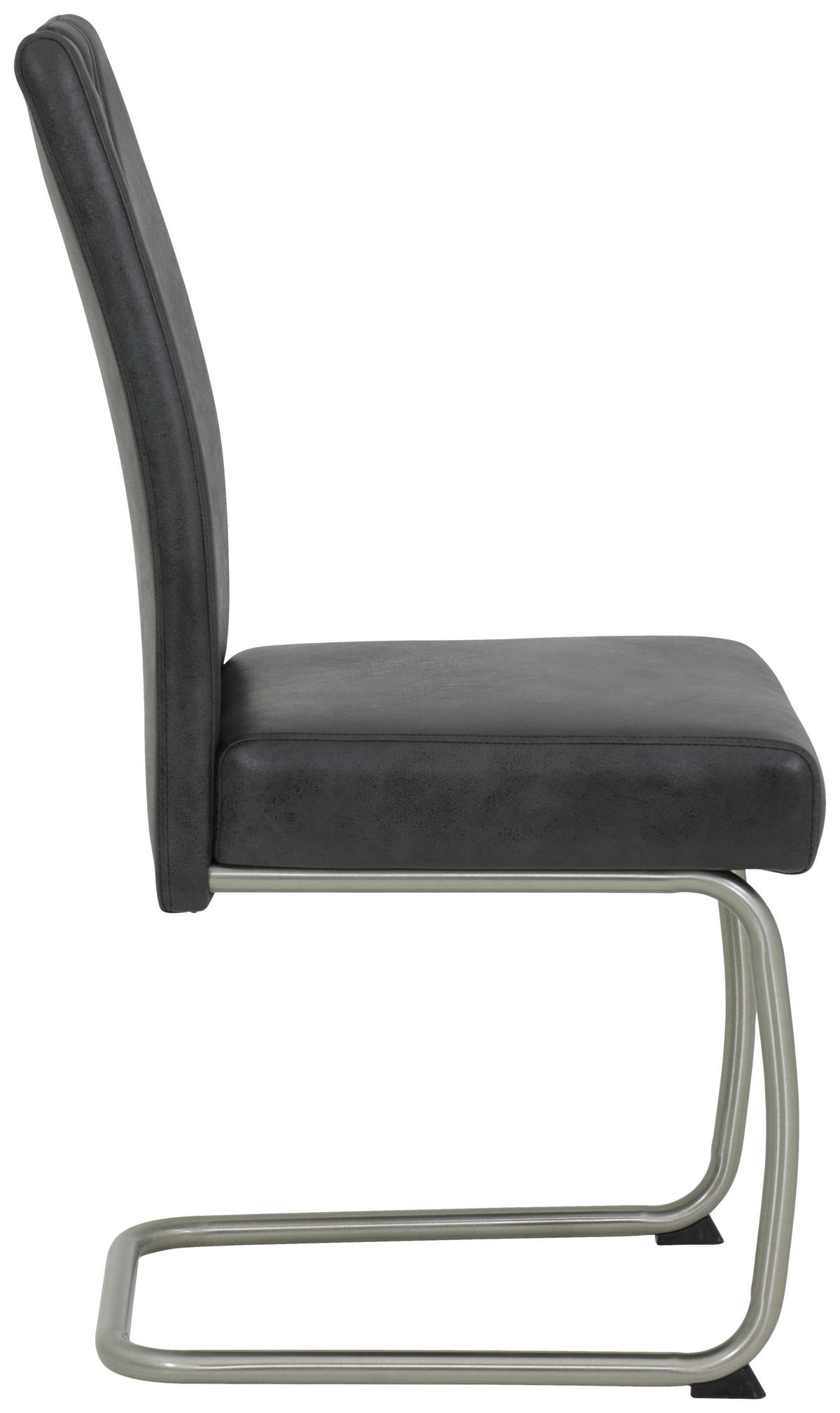 Schwingstuhl Sophie 2er Set anthrazit Vintage Microfaser B/H/T: ca. 43x99x58 cm Sophie 2er Set - anthrazit/Edelstahl (43,00/99,00/58,00cm) - Hela