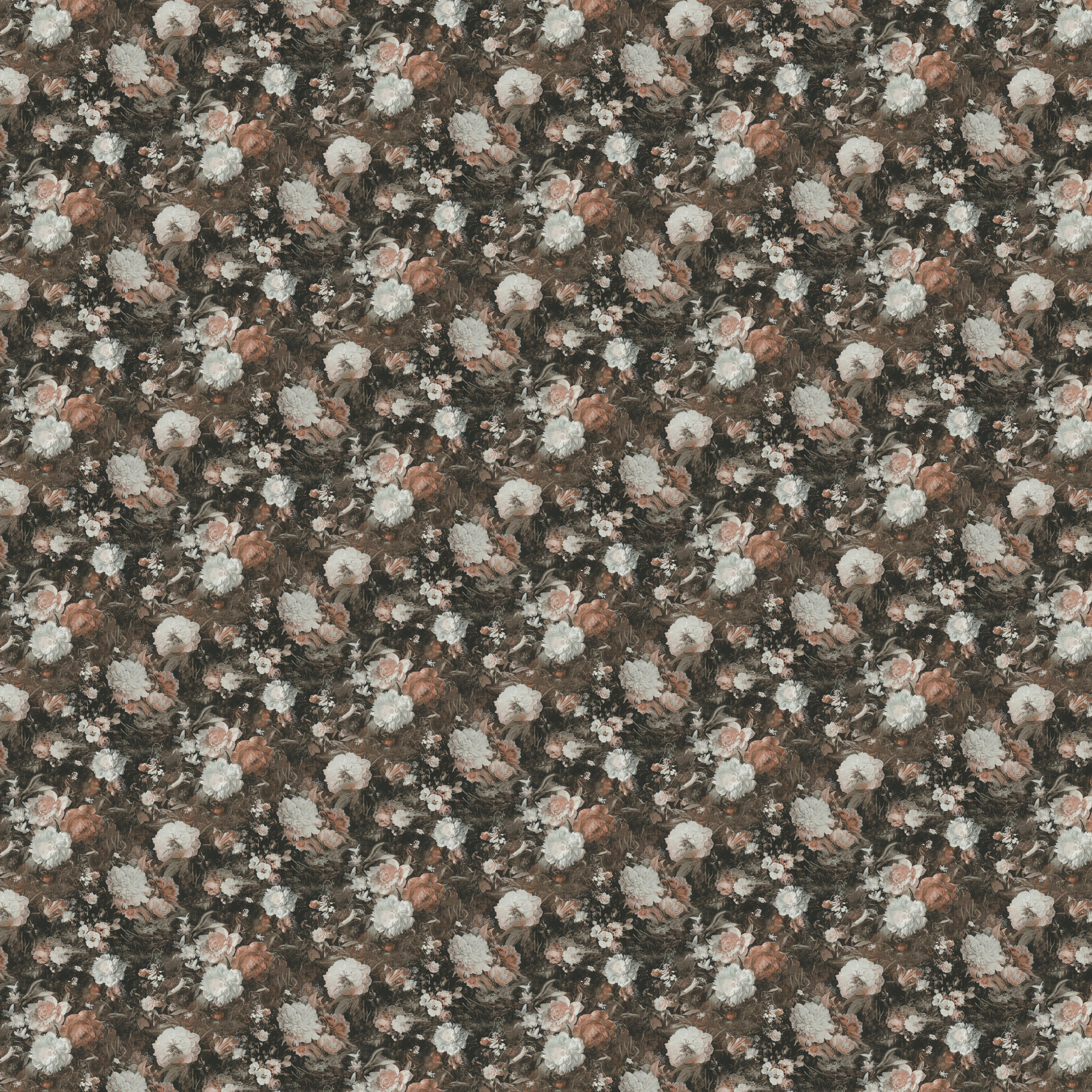 Vliestapete Floral schwarz beige B/L: ca. 53x1005 cm Vliestapete_388213 - beige/schwarz (53,00/1005,00cm)
