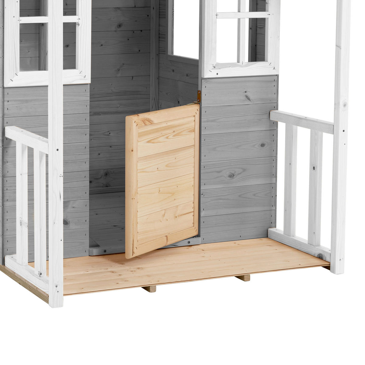 Zwerkules Spielhaus Valli weiß B/H/L: ca. 121x140x137 cm Valli - weiß/grau (137,00/121,00/140,00cm) - Zwerkules
