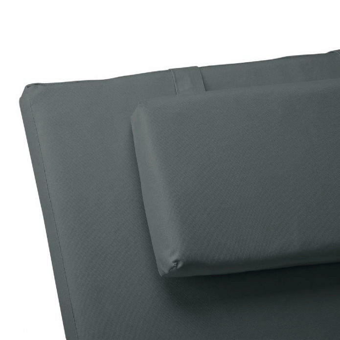 VCM Liegenauflage 2er Set anthrazit Poly...