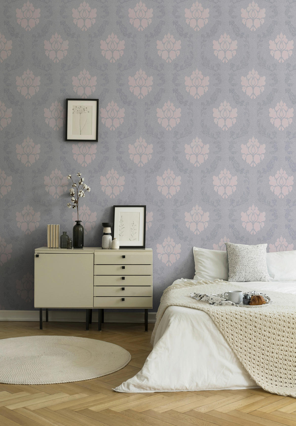 A.S.Creation Vliestapete New Elegance Barock rosa B/L: ca. 53x1005 cm New Elegance - rosa (53,00/1005,00cm) - A.S.Creation