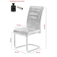 Essgruppe Paula III Eiche anthrazit Microfaser B/H/T: ca. 220x76x90 cm Paula III - Eiche/anthrazit (220,00/76,00/90,00cm) - Hela