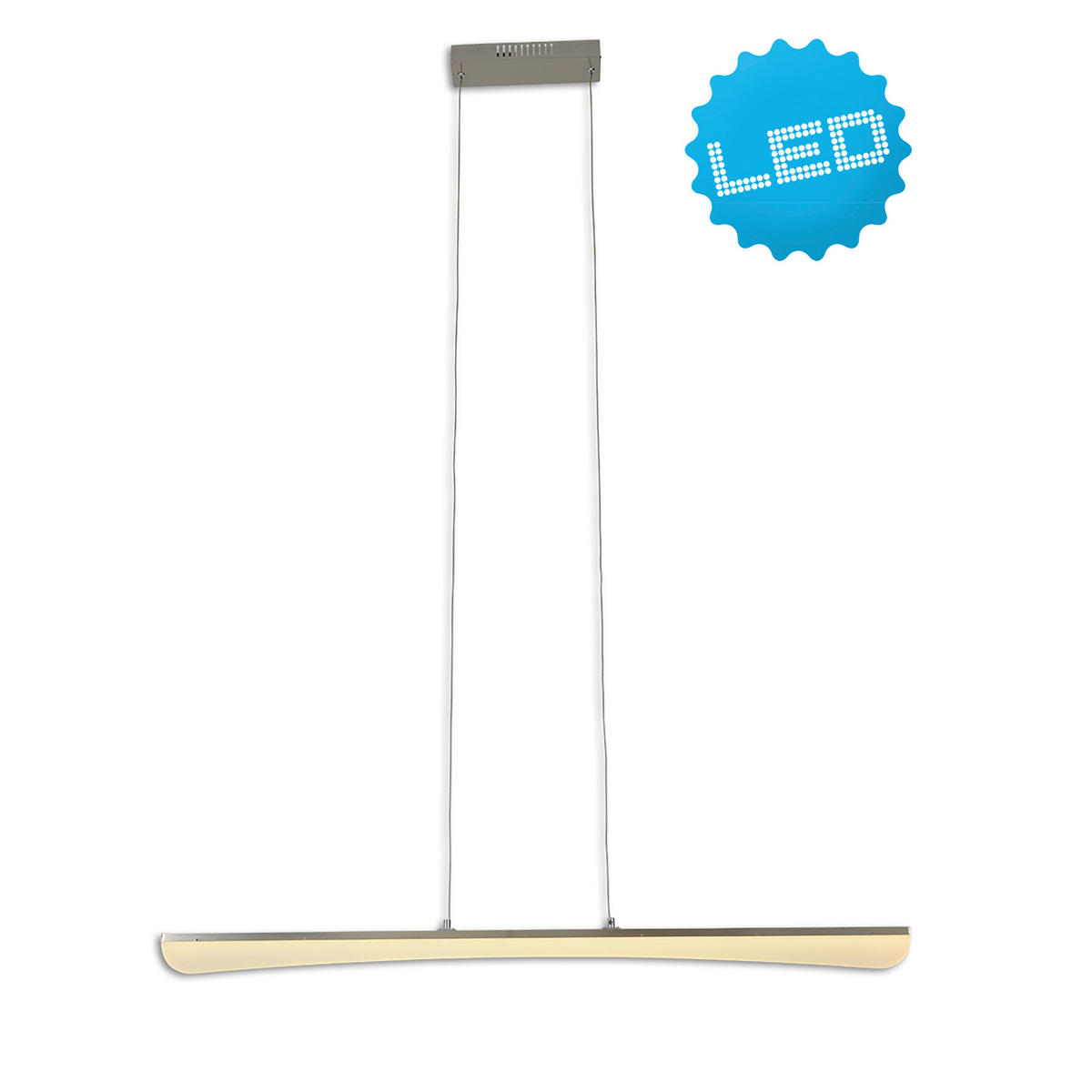 Näve Leuchten Pendelleuchte 7057442 Chrom Kunststoff Metall B/H/T: ca. 100x150x8 cm null 1 Brennstellen Bones - Chrom (100,00/150,00/8,00cm) - Näve Leuchten