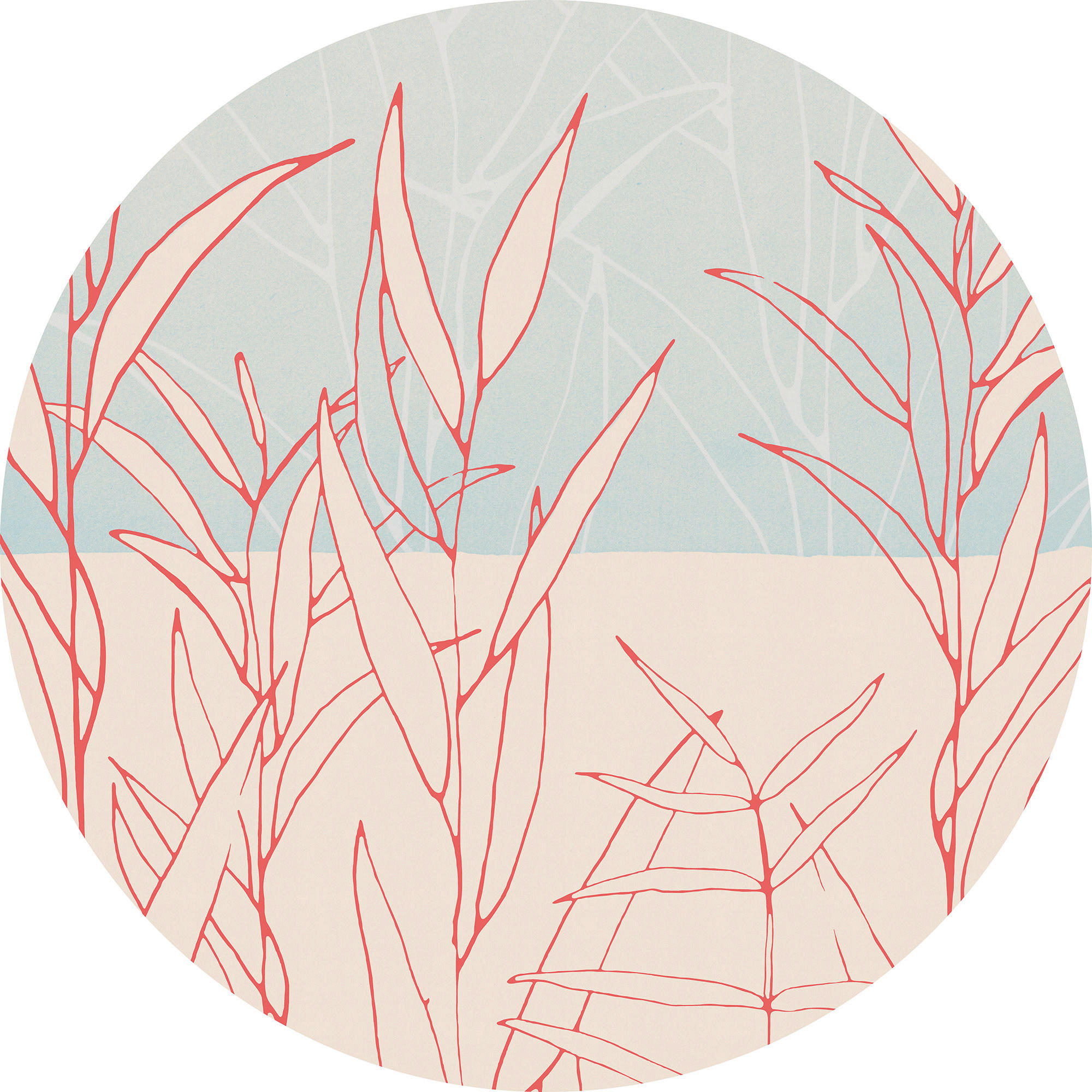 Komar Fototapete Grassland D: ca. 125 cm Grassland - (125,00cm) - Komar