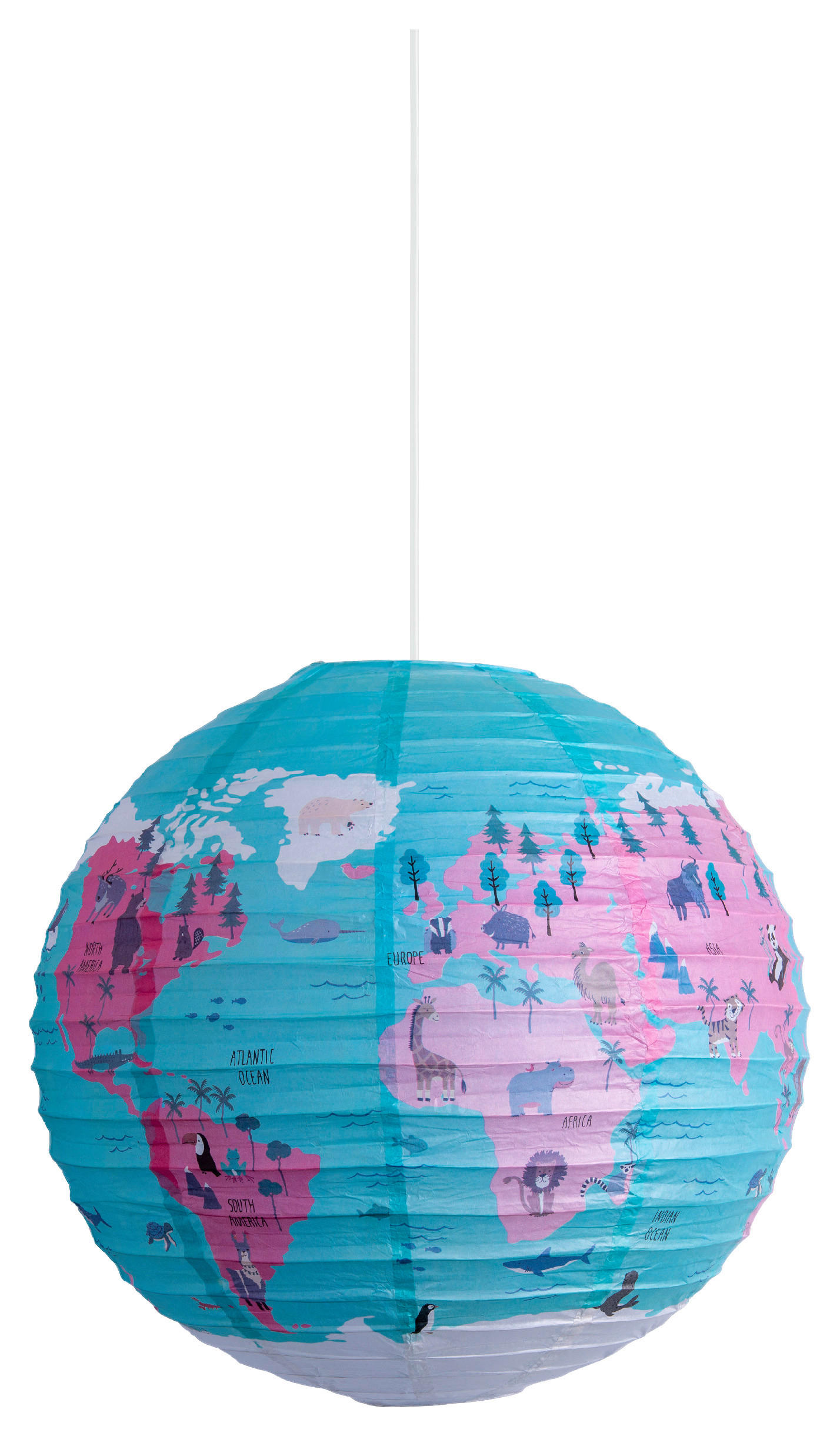 Näve Leuchten Lampenschirm 4135701 multicolor Metall Papier B/H/T: ca. 50x50x50 cm 1 Brennstellen Ballon - multicolor (50,00/50,00/50,00cm) - Näve Leuchten